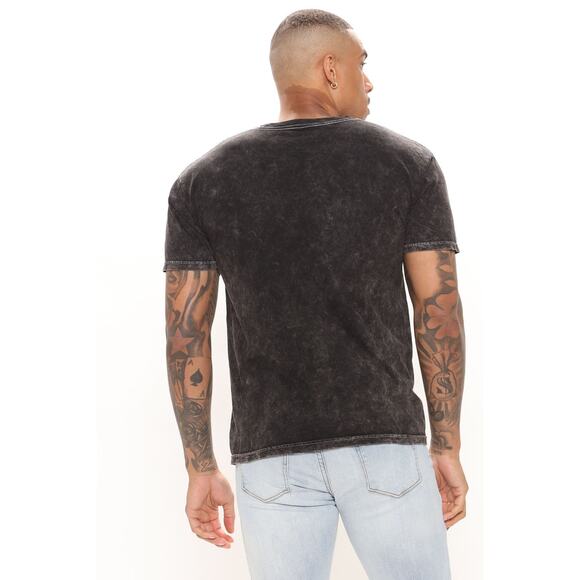 ODB Black Acid Wash Crewneck 90s Rapper Graphic Tee NEW Size Medium - Picture 8 of 9